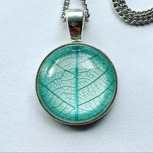 Beautiful Handmade Real Pressed Leaf Necklace